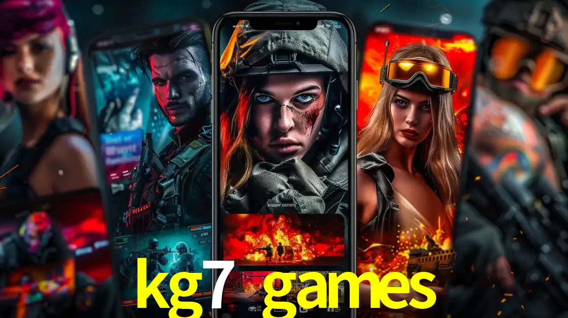 Montagem de telas de celular mostrando diversos personagens, masculinos e femininos, de um jogo de tiro, ilustrando a diversidade de equipes de e-sports para apostar no kg7 games.