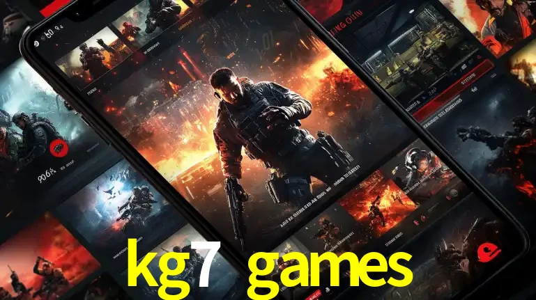 Tela de um celular exibindo uma galeria de jogos de tiro com temática militar, mostrando a variedade de e-sports disponíveis para apostas na plataforma de entretenimento kg7 games.